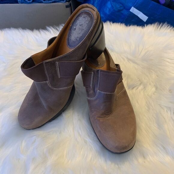 Cole Haan Brown Clogs 3" Heels Size 9.5 - Picture 6 of 7